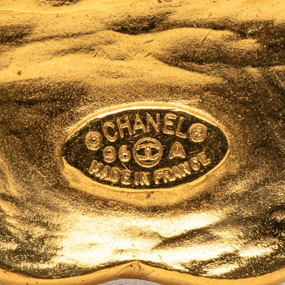 CHANEL Vintage Gold Logo Brooch - Picture 3 of 4